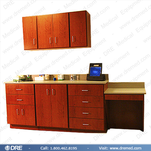 DRE Pro Series Cabinet - 6 Drawers, 4 Door Cabinet, 4 Door Wall Cabinet and Desk
