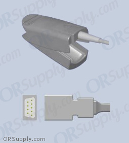 Datex Compatible SpO2 Finger Sensor with Large Reusable Finger Probe (3 Feet, Indirect)