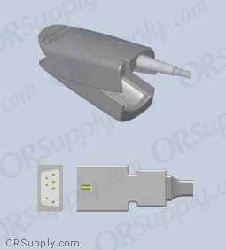 Nellcor Compatible SpO2 Finger Sensor with Large Reusable Finger Probe (3 Feet, Indirect)