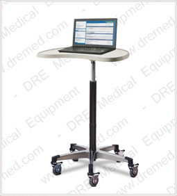 Clinton Contour Tec-Cart Mobile Work Station with laptop