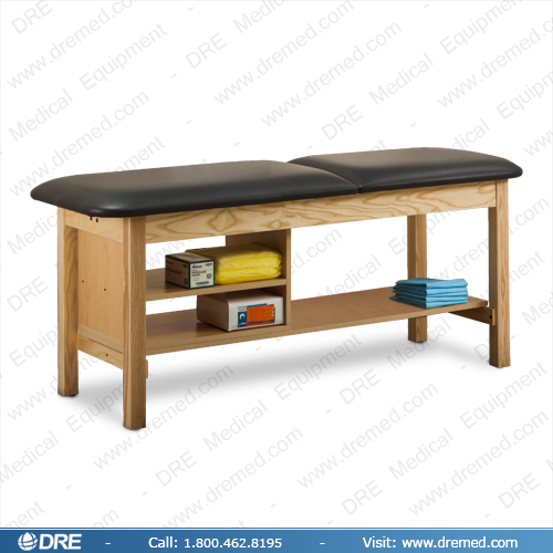 Clinton ETA Classic Series Treatment Table with Shelving - 1030