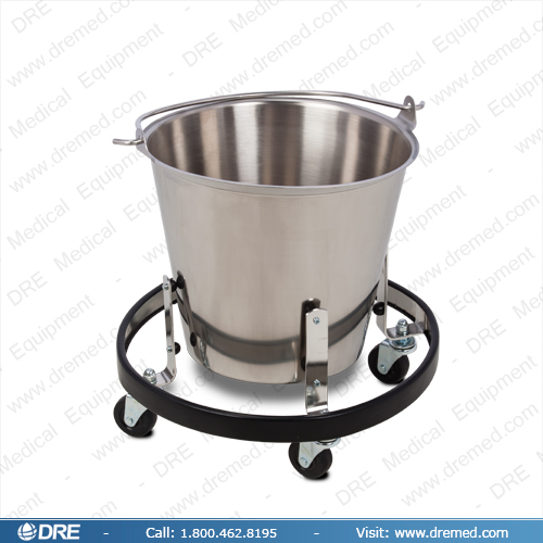 Clinton Stainless Steel Kick Bucket and Frame - SS-160