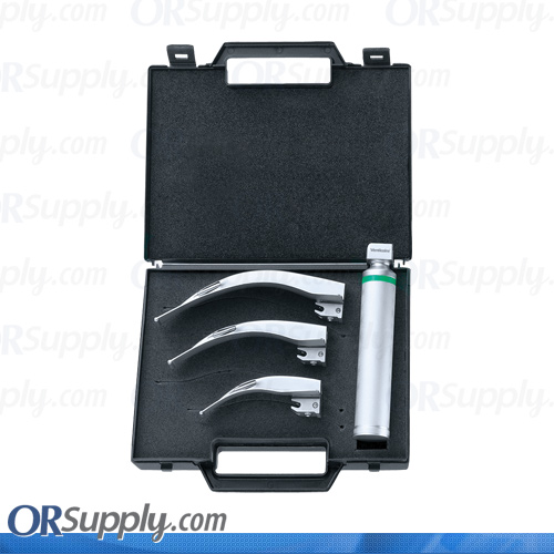 Flexicare Venticaire Fiber Optic Macintosh English Profile Laryngoscope Set