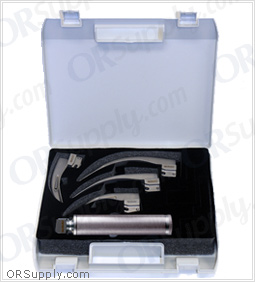 Flexicare Venticaire Conventional Macintosh English Profile Full Laryngoscope Set