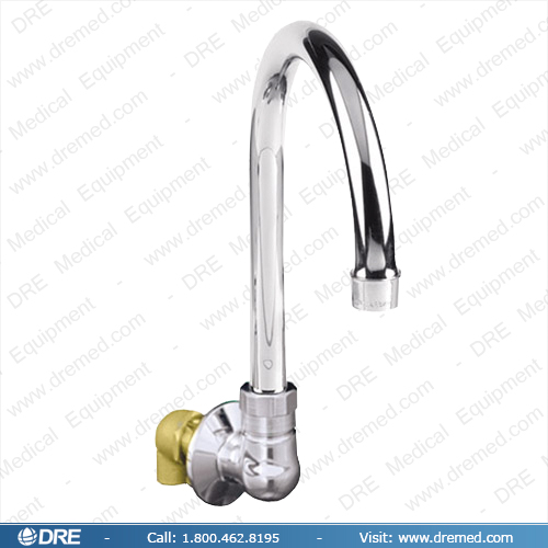 DRE Wall Mount Spout Base with Swivel Gooseneck Spout 