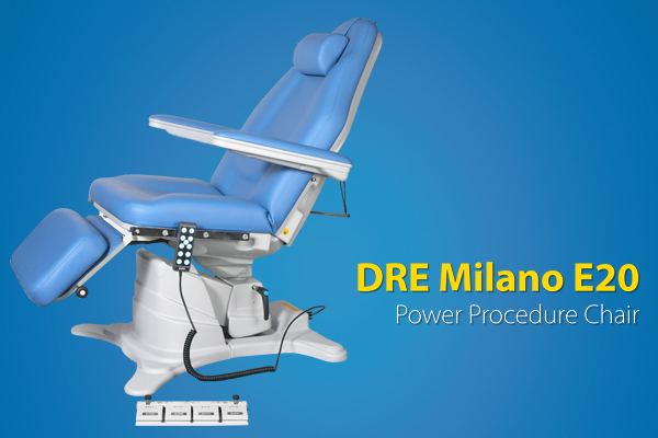 The DRE Milano E20 is the perfect choice for facilities wanting comfort, ease of use for physician and patient, and a sleek system with a small footprint.